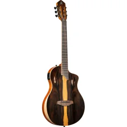 Ortega RTP-LTD TourPlayer Serien Nylonstrenget Guitar m/mikrofon, thin body &amp; slim neck inkl. taske (Ziricote Gloss)