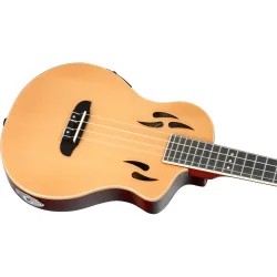 Ortega RTPS-U-NAT TourPlayer Serien Tenor Ukulele m/mikrofon inkl taske (Gloss Naturlig)