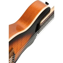 Ortega NEO-U-TSB Neo Serien Solid Tenor Ukulele m/mikrofon inkl taske (Tobacco Sunburst)