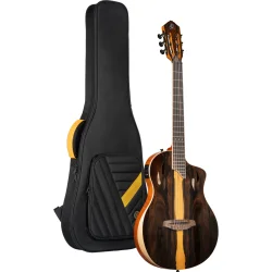 Ortega RTP-LTD TourPlayer Serien Nylonstrenget Guitar m/mikrofon, thin body &amp; slim neck inkl. taske (Ziricote Gloss)