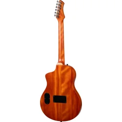Ortega RTPG-LS1 TourPlayer Serien Nylonstrenget Guitar m/mikrofon, thin body &amp; slim neck inkl. taske (Grey Burst)