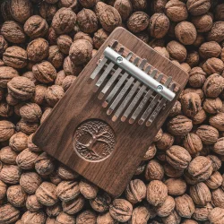 Meinl Sonic Energy KL1001TOL Solid Tree Of Life Kalimba C Dur 10 Noder (Sort Valn�d) inkl. tilbeh�r
