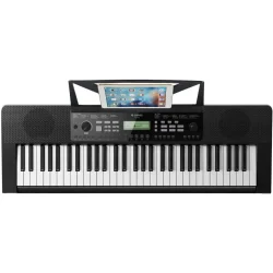 Donner DEK-620 PACK 'Begynder' Keyboard Pakke m/40 melodier+300 lyde+300m rytmer (61 anslagsf�lsomme tangenter) inkl. b�nk &amp; tilbeh�r
