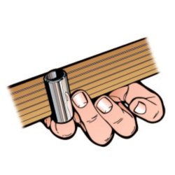 Ernie Ball EB-4234 Forkromet Messing Pinky Slide (til lillefingeren)