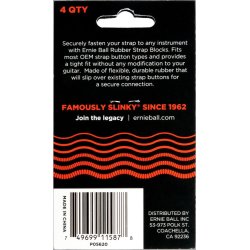 Ernie Ball EB-5620 Strap Blocks  4 stk