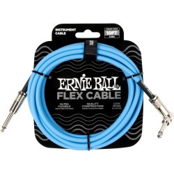 Ernie Ball 6464 Flex Instrument Kabel Straight - Angled 6,3mm (3 meter)