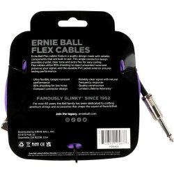 Ernie Ball 6466 Flex Instrument Kabel Straight - Angled 6,3mm (6 meter)