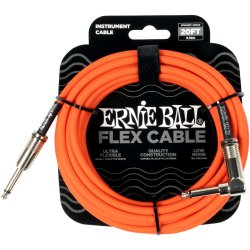 Ernie Ball 6467 Flex Instrument Kabel Straight - Angled 6,3mm (6 meter)