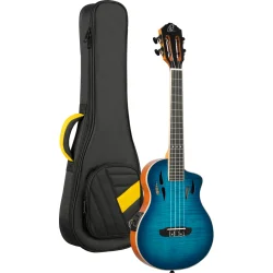 Ortega RTPX-U-FMA TourPlayer Serien Tenor Ukulele m/mikrofon inkl taske (Gloss Blue)