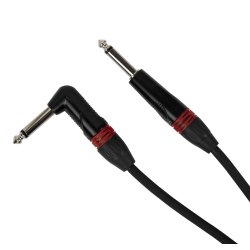 Pulse 6.3 mm Jack - 6.3 mm Jack (vinkel) Instrumentkabel 6 m
