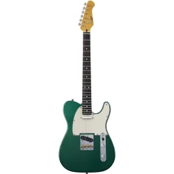 Donner DTL-600 Elektrisk Guitar inkl. taske (green metallic)