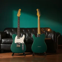 Donner DTL-600 Elektrisk Guitar inkl. taske (green metallic)