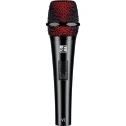 sE Electronics V2 Switch Dynamisk Vokal Mikrofon m/indbygget pop-filter &amp; t�nd/sluk-knap