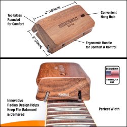 MusicNomad MN831 Fret Beveling File B�ndendefil m/ 2 Vinkler