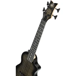 Ortega NEO-BS-TGB Neo Serien Solid Ukulele Bas m/mikrofon inkl. taske (Transparent Grey Burst)