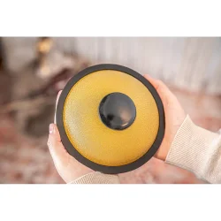 Meinl Sonic Energy MSTD3G 6" Mini Steel Tongue Drum (B-dur, guld) inkl. pose &amp; k�ller