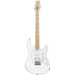 Sterling by Music Man CT20HSS-CVW Intro Series Cutlass Elektrisk Begynder Guitar (canvas white)