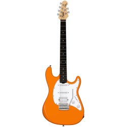 Sterling by Music Man CT20HSS-SRO Intro Series Cutlass Elektrisk Begynder Guitar (sunrise orange)