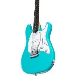 Sterling by Music Man CT20HSS-ELB Intro Series Cutlass Elektrisk Begynder Guitar (electric blue)