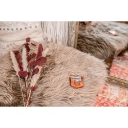 Meinl Sonic Energy KL802FOL Solid Mini Flower Of Life Kalimba C Dur 8 Noder (R�dt Zebratr�) 