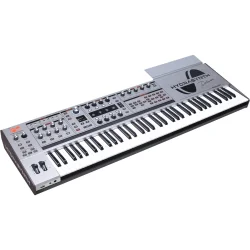 ASM Hydrasynth DELUXE Limited-Edition Silver Synthesizer m/73 Polytouch velocity-flsomme tangenter
