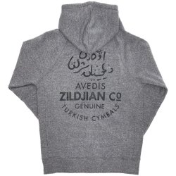 Zildjian Gray Zip-Up Hoodie 