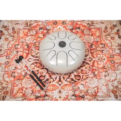 Meinl Sonic Energy STD4PG 12" Steel Tongue Drum (G-mol, perlegr�) inkl. taske &amp; k�ller 