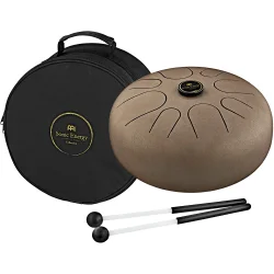 Meinl Sonic Energy STD3VB 12" Steel Tongue Drum (G-dur, vintage brun) inkl. taske &amp; k�ller