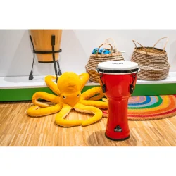 NINO Percussion NINO-PMDJ-R 8'' Syntetisk Djembe (R�d)