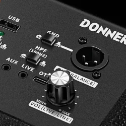 Donner DDA-1000 Trommeslager Medh�rs Monitor m/bluetooth (1000 W RMS / 2000 W peak) 