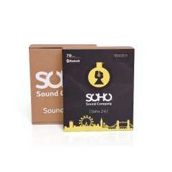 Soho 2.6 Black Tr�dl�s Hybrid St�jreducerende Hovedtelefoner med 100 timers batterilevetid