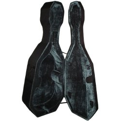 Arvada 3/4  Strrelse Kontrabas Kuffert m/indvendig velour foer, skulderremme, hjul og lomme 