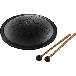 Meinl Sonic Energy SSTD1BK 7" Small Steel Tongue Drum (F-mol, sort) inkl. pose &amp; k�ller 