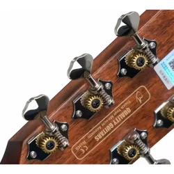 Tyma TD-10E Western Guitar inkl. kraftig transporttaske, capo, plektre &amp; rem