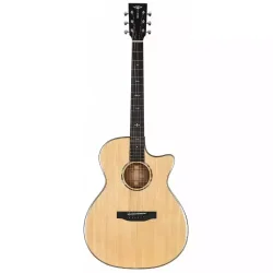 Tyma TG-10E Western Guitar inkl. kraftig transporttaske &amp; rem