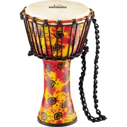 NINO Percussion NINO-PDJ1-S-G Small Rebtunet Syntetisk Djembe m/gedeskind (�20cm, Sunshine)