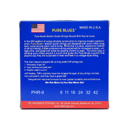 DR Strings PHR-9 Pure Blues Light 009-042 Elektrisk Guitar Strenges�t