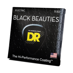 DR Strings BKE-11 Black Beauties Coated Heavy 011-050 Elektrisk Guitar Strenges�t