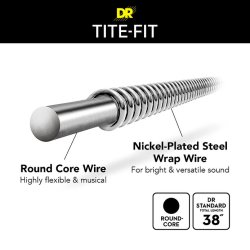 DR Strings JH-10 Tite-Fit Medium Super Heavy 010-056 Elektrisk Guitar Strenges�t