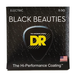 DR Strings BKE-11 Black Beauties Coated Heavy 011-050 Elektrisk Guitar Strenges�t