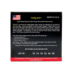DR Strings JH-10 Tite-Fit Medium Super Heavy 010-056 Elektrisk Guitar Strenges�t