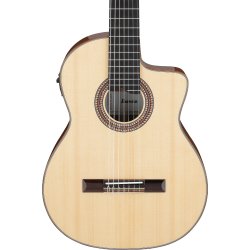 Ibanez GA3007CE-NT 7-strenget Klassisk Guitar m/mikrofon inkl. kuffert (Natural High Gloss)