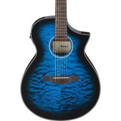 Ibanez AEWC16QA-TLH Western Guitar m/mikrofon (Transparent Blue Sunburst)