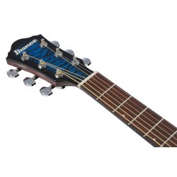 Ibanez AEWC16QA-TLH Western Guitar m/mikrofon (Transparent Blue Sunburst)
