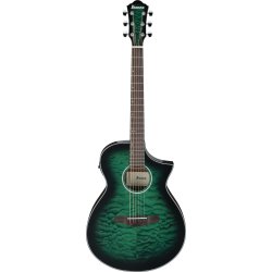 Ibanez AEWC16QA-TEH Western Guitar m/mikrofon (Transparent Emerald Burst)