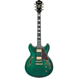 Ibanez AS93FM-TMG AS Artcore Expressionist Hollowbody Elektrisk Guitar (Transparent Moss Green) 
