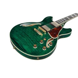 Ibanez AS93FM-TMG AS Artcore Expressionist Hollowbody Elektrisk Guitar (Transparent Moss Green) 