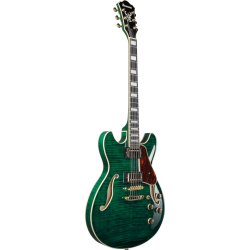 Ibanez AS93FM-TMG AS Artcore Expressionist Hollowbody Elektrisk Guitar (Transparent Moss Green) 