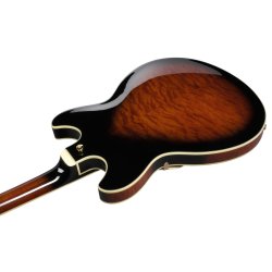 Ibanez AS93QMSP-DBS AS Artcore Expressionist Hollowbody Elektrisk Guitar (Dark Brown Sunburst)