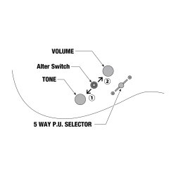 Ibanez AZ2204NW-DTB AZ Players Player Project Prestige Elektrisk Guitar inkl. kuffert 